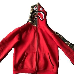 Boys/Mens BAPE Shark Jacket-MEDIUM BOYS,SMALL MENS